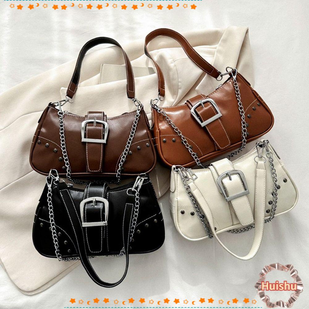Túi Xách Da PU Đính Đinh Tán Thiết Kế Tinh Tế Thời Trang Cho Nữ