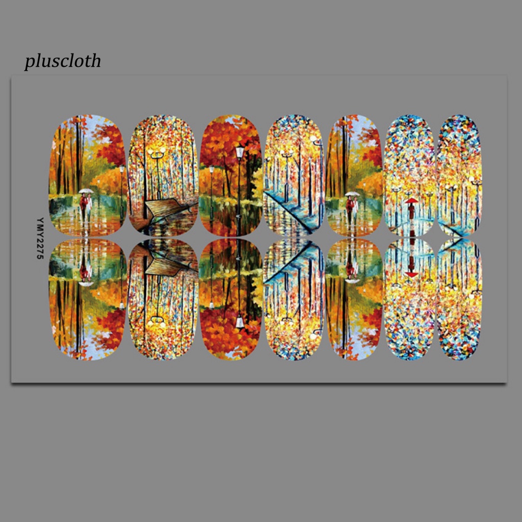 Miếng Dán Trang Trí Móng Tay Tự Dính Siêu Mỏng In Họa Tiết Hoạt Hình Xinh Xắn