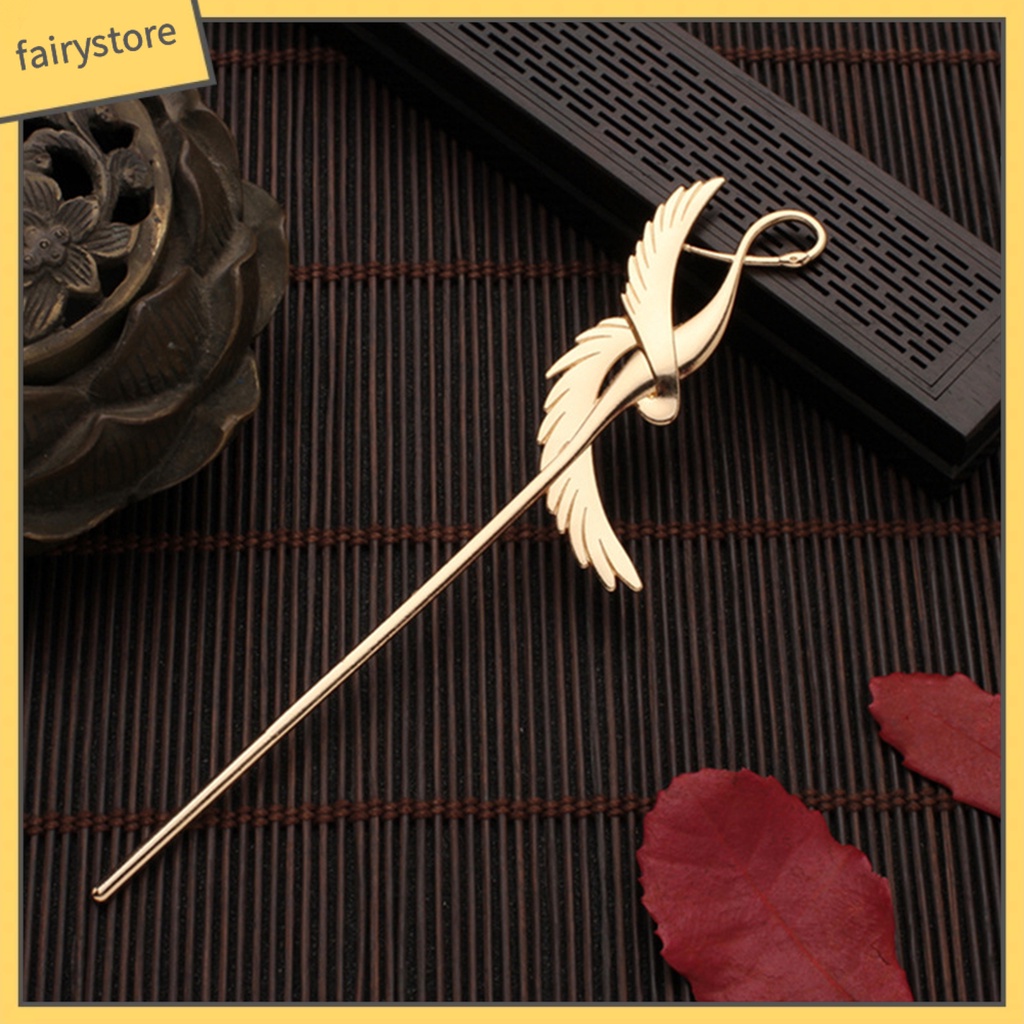 Trâm Cài Tóc Hình Chú Chim Đính Ngọc Trai Nhân Tạo Phối Tua Rua Phong Cách Cổ Điển