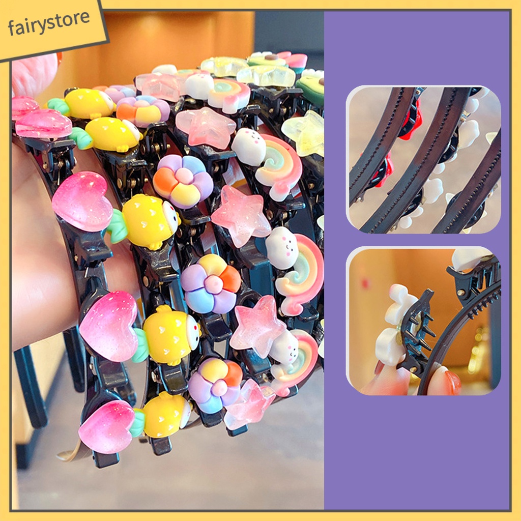 Băng Đô Cài Tóc Co Giãn Nhiều Họa Tiết Dễ Thương Cho Bé Gái