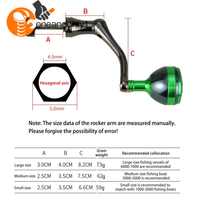 Tay Quay Máy Câu Cá Bằng Kim Loại Gọn Nhẹ Nhiều Màu Sắc