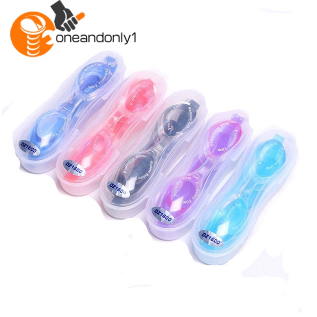 Kính Bơi Hd Chống Sương Mù Chống Thấm Nước Kèm Bịt Tai (Màu Sắc Ngẫu Nhiên)