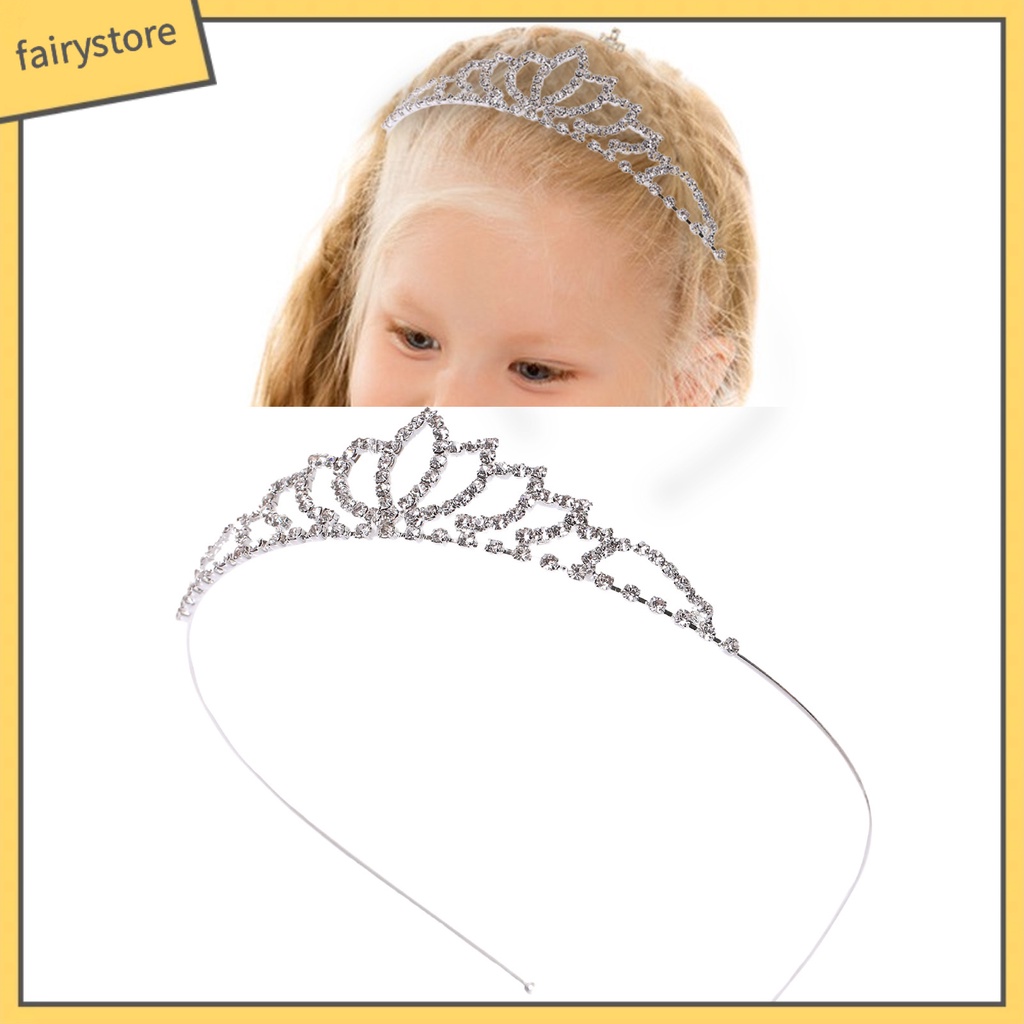 Cài Tóc Hình Vương Miện Đính Đá Lấp Lánh Sang Trọng