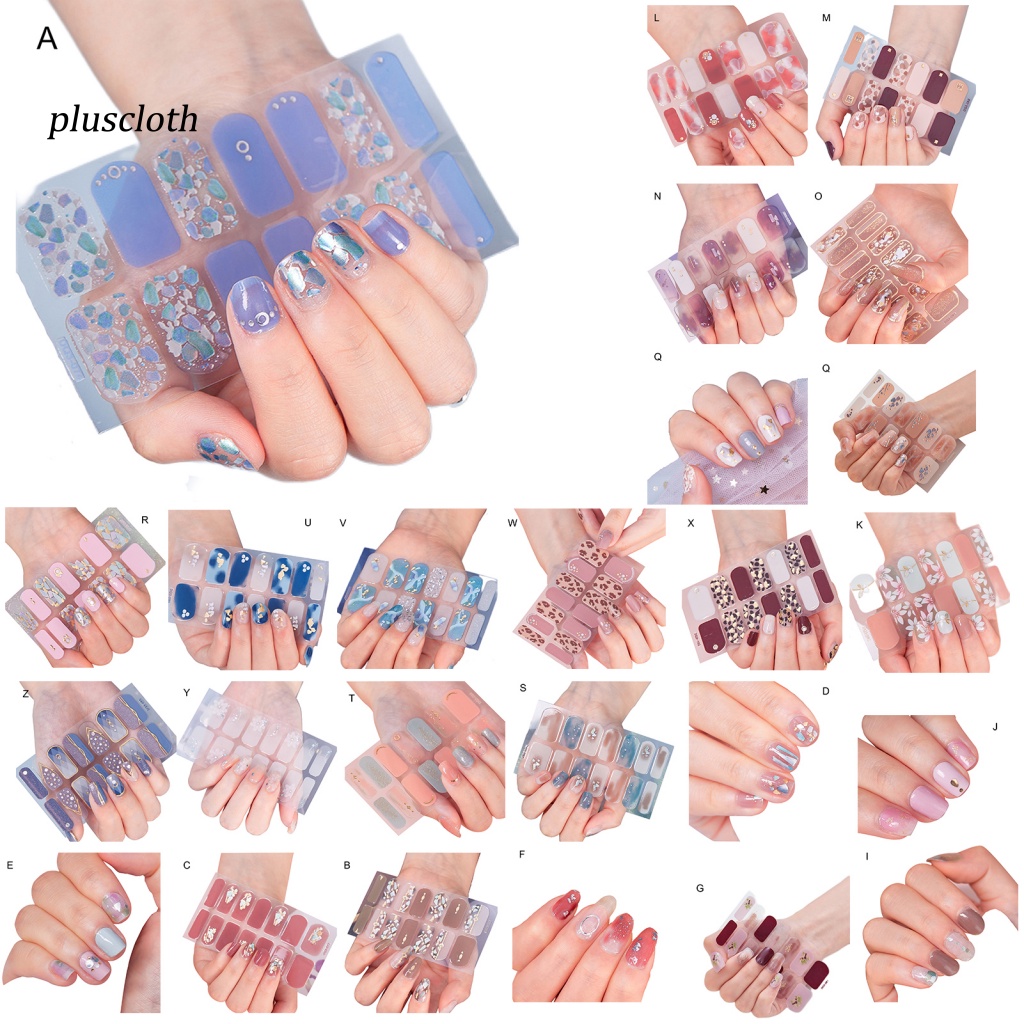 1 Bộ Miếng Dán Móng Tay Siêu Mỏng Không Gây Kích Ứng Có Thể Tháo Rời