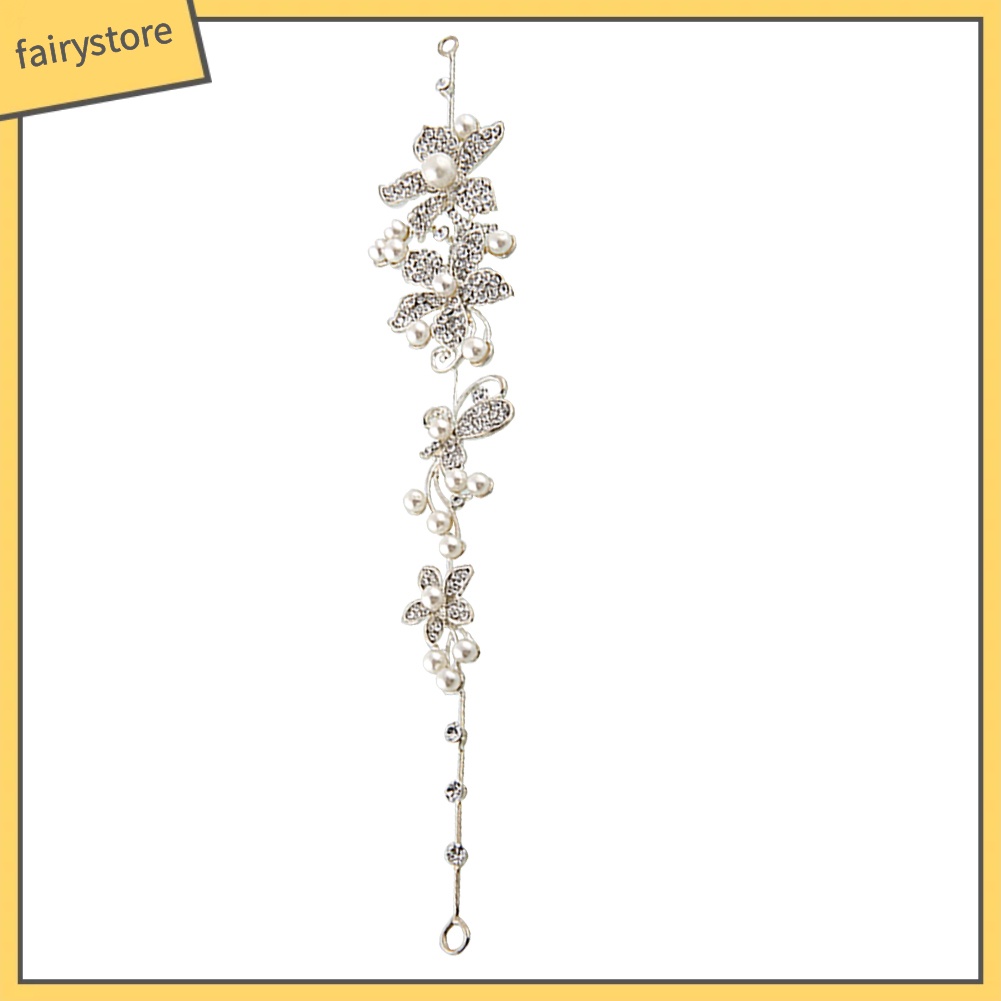 Băng Đô Cài Tóc Đính Hoa Và Ngọc Trai Nhân Tạo Thời Trang