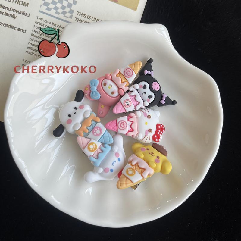 🍒🍒CHERRYKOKO Kẹp Tóc Hình Que Kem Sanrio Dễ Thương Cho Bé Gái