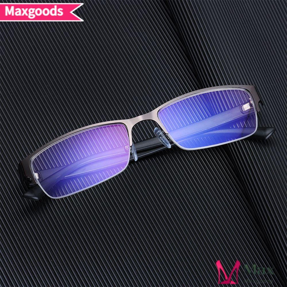 Kính Đọc Sách Nửa Gọng Đơn Giản Chống Ánh Sáng Xanh Thời Trang Cổ Điển