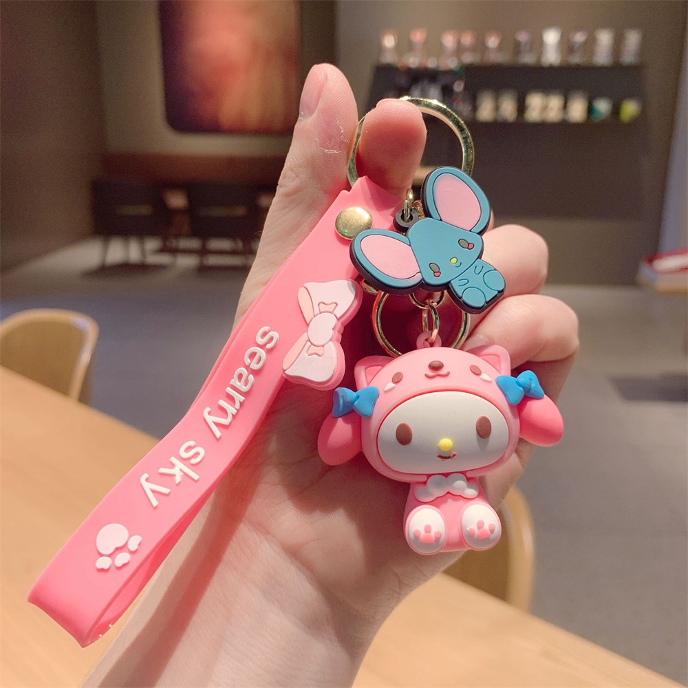 Hoạt Hình Dễ Thương Kuromi Cinnamoroll Hello Kitty Giai Điệu Búp Bê Móc Chìa Khóa Đa Năng Áp Dụng Chìa Khóa Mặt Dây Chuyền Túi Học Đồ Trang Trí nana1.vn
