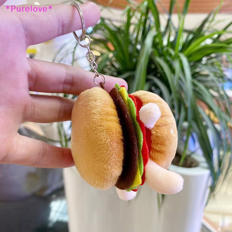 Búp Bê Nhồi Bông Hình Bánh Mì Hamburger Khoai Tây Chiên Dành Cho Trẻ Mới