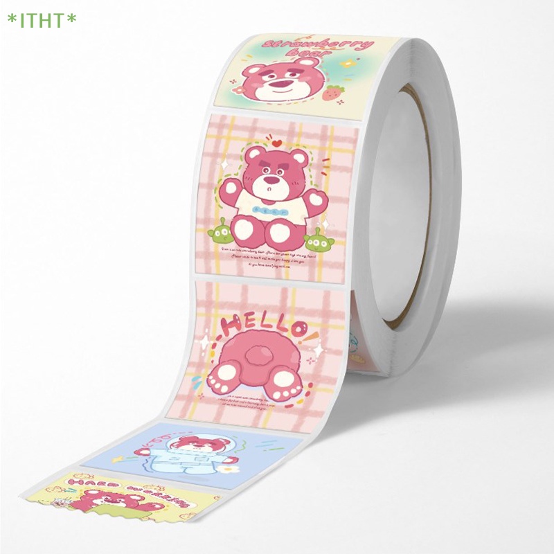Cuộn 500 Miếng Dán Hình Sanrio Dễ Thương Dùng Làm Quà Tặng Cho Bé Mới