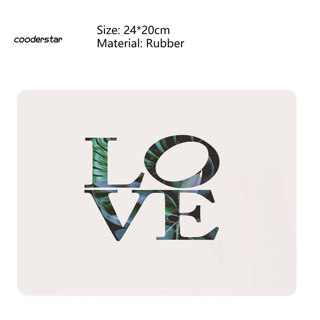 Tấm Lót Chuột Máy Tính Hình Cây Xanh Siêu Nhẹ Mềm Mại Tiện Dụng Cho Văn Phòng