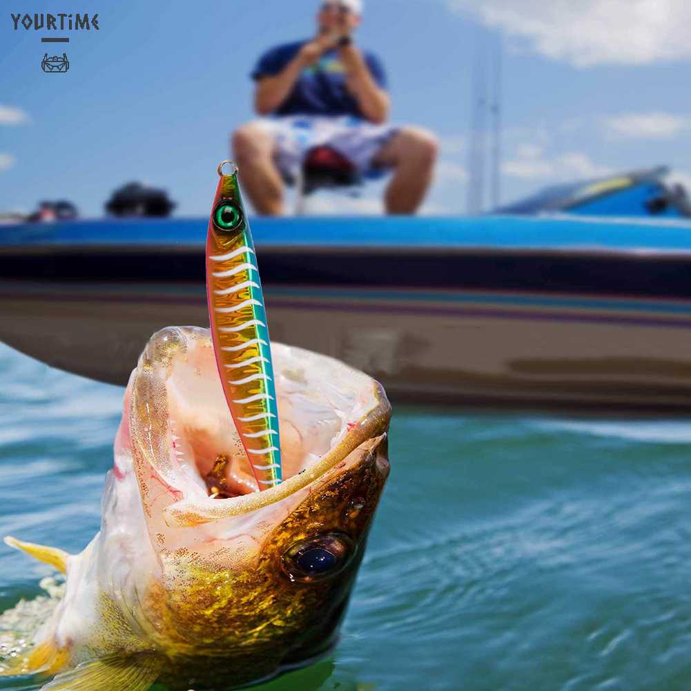 Mồi Câu Cá Giả Bằng Kim Loại Cứng Dạ Quang