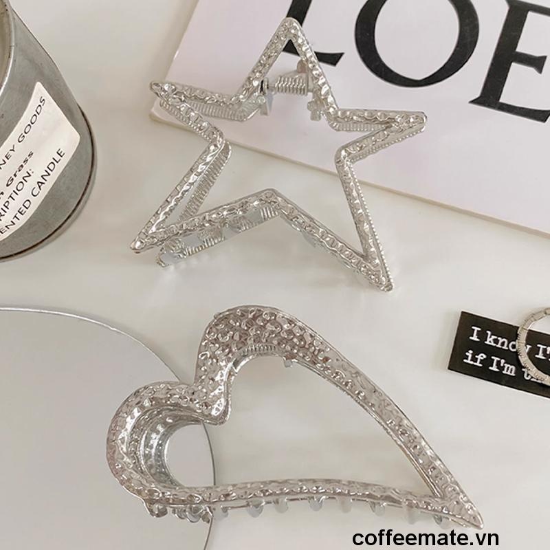 ⭐Y2k Kẹp Tóc Đuôi Ngựa Bằng Kim Loại Hình Ngôi Sao Năm Cánh Ngọt Ngào Cá Tính Cho Nữ