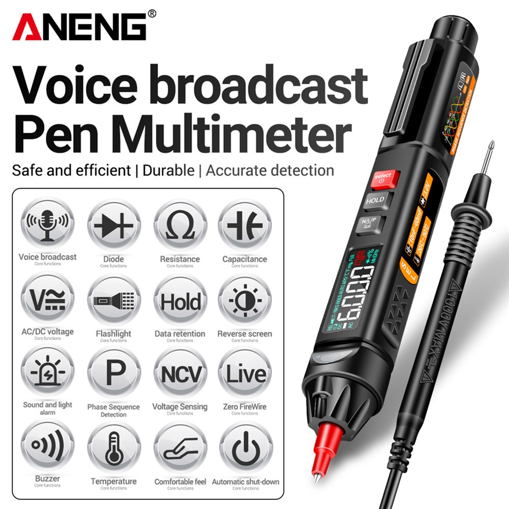 Bút Đo Điện Vạn Năng Kỹ Thuật Số ANENG A3009