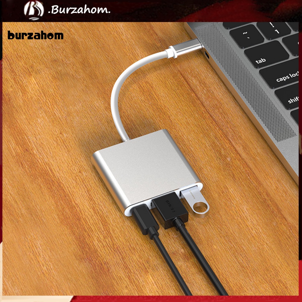 Bộ Chia Cổng USB 3.0 PD Sạc Nhanh 4K 1080P Đầu Ra USB-C Sang HDMI Cho Văn Phòng