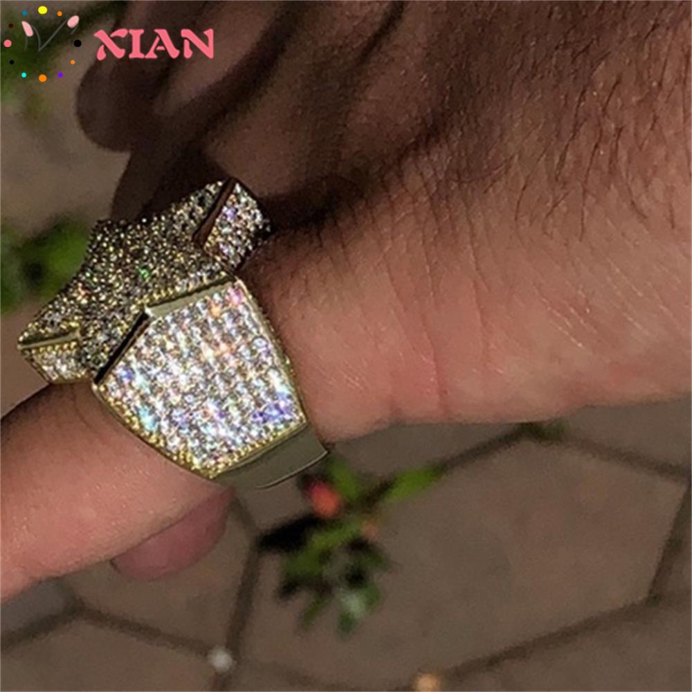 Nhẫn Hình Ngôi Sao Sang Trọng Phong Cách Hip Hop Cho Nam Và Nữ