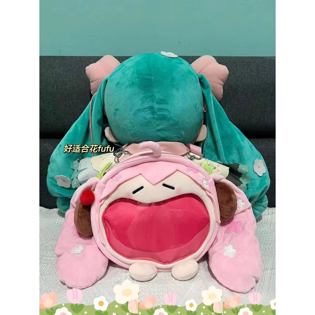 Hàng Mới Về  Balo Đeo Vai Hình Hatsune Miku Sakura