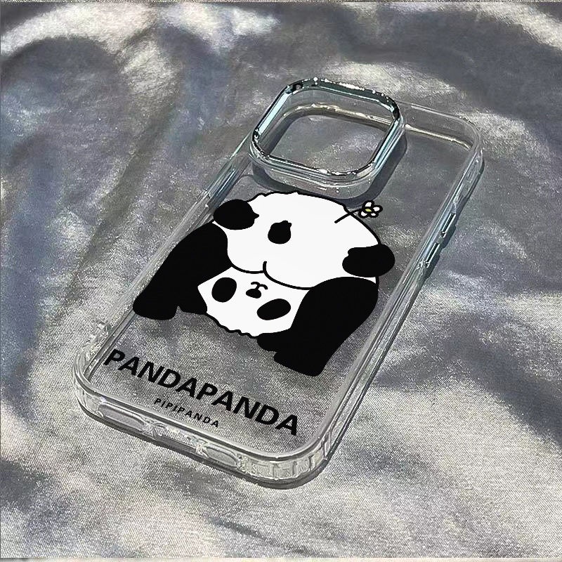 ✅Ốp Điện Thoại Mềm Chống Sốc In Hình Gấu Trúc Cho iPhone127 813plus 14pro / max 11 85VP