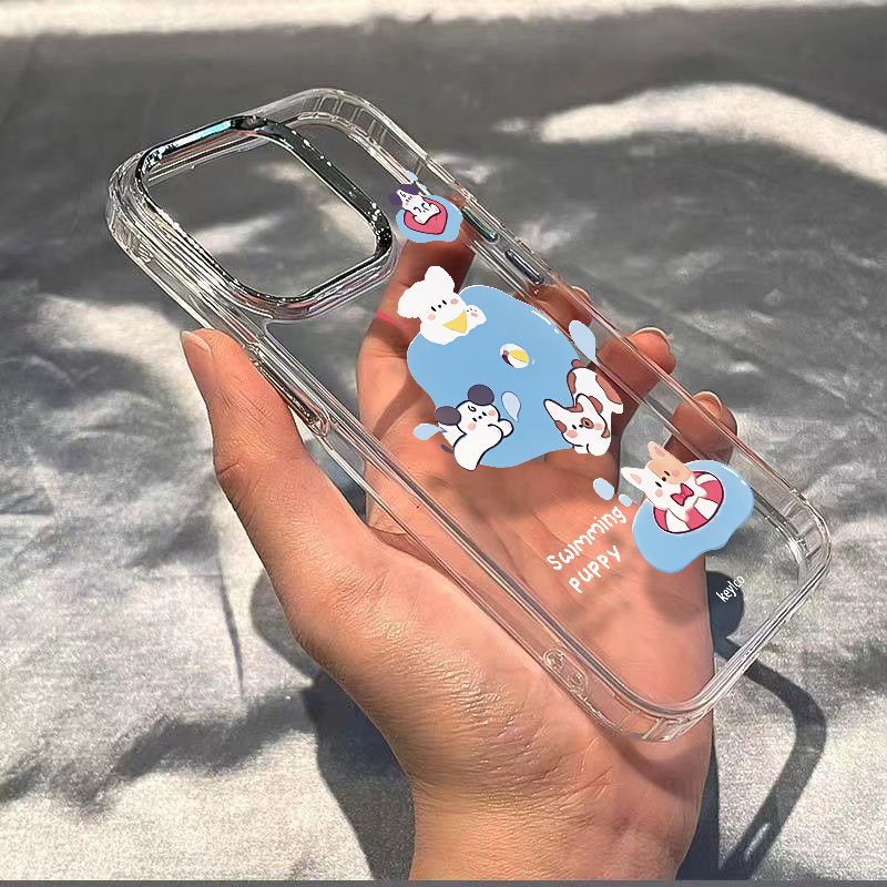 ✅Ốp Điện Thoại Dẻo Họa Tiết Chú Chó Dễ Thương Chống Sốc Cho Apple iPhone12max 13 / 11 8plus14pro 12Max Play 7 8KFL
