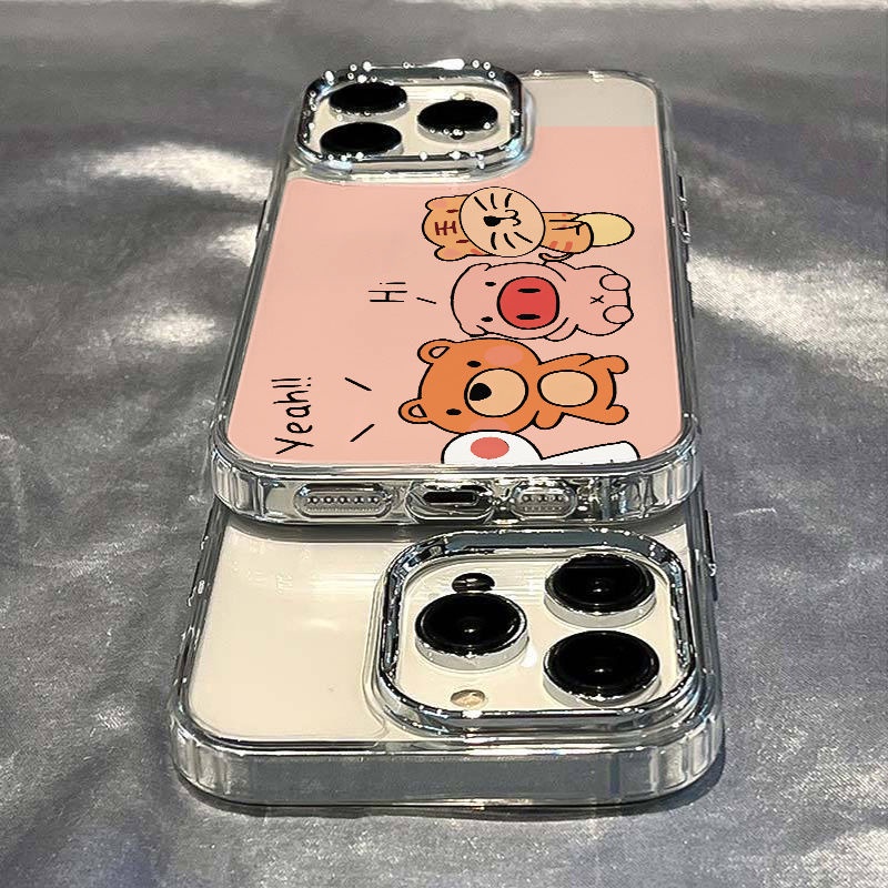 ✅Ốp Điện Thoại Mềm Chống Sốc In Hình Động Vật Đơn Giản Cho Iphone 13 814pro 7iPhone1211 / maxplus