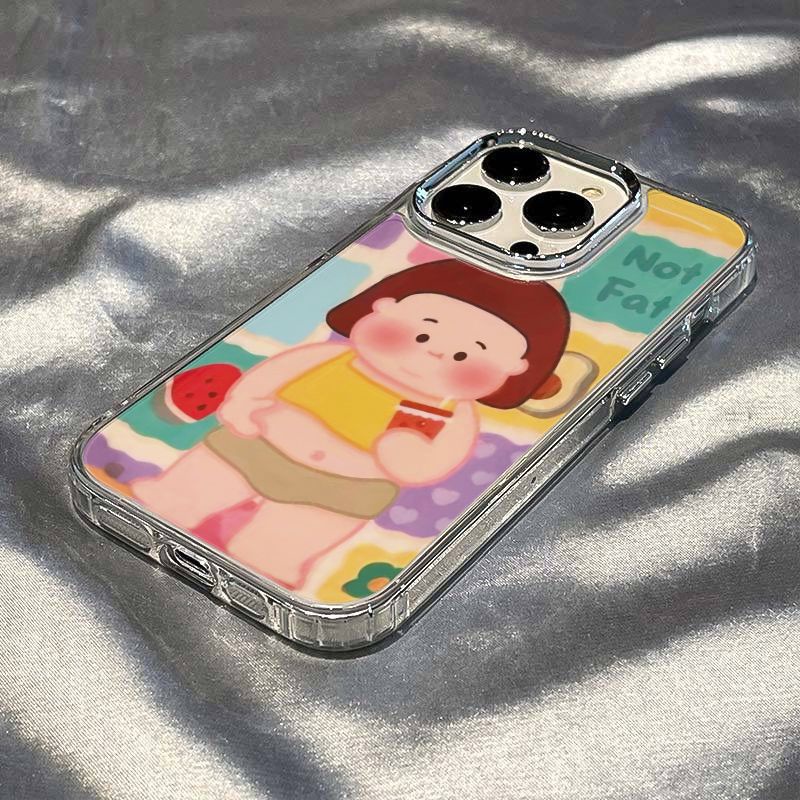 ✅Ốp Điện Thoại Mềm Chống Sốc Hình Cô Gái 8In Style 7 Fat Cho Iphone 11max 14Promax 12 / 13xs B6NF