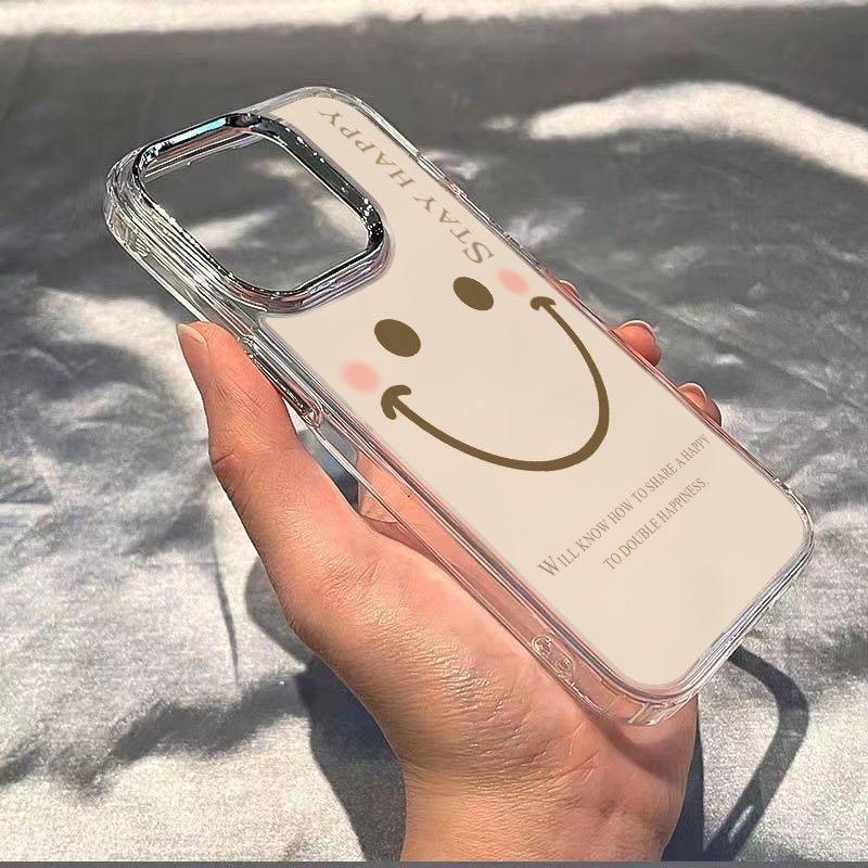 ✅Ốp Điện Thoại Mềm Chống Sốc Hình Mặt Cười Cho Iphone 11 14pro 7max / 13 12Plus 8xs JDYG