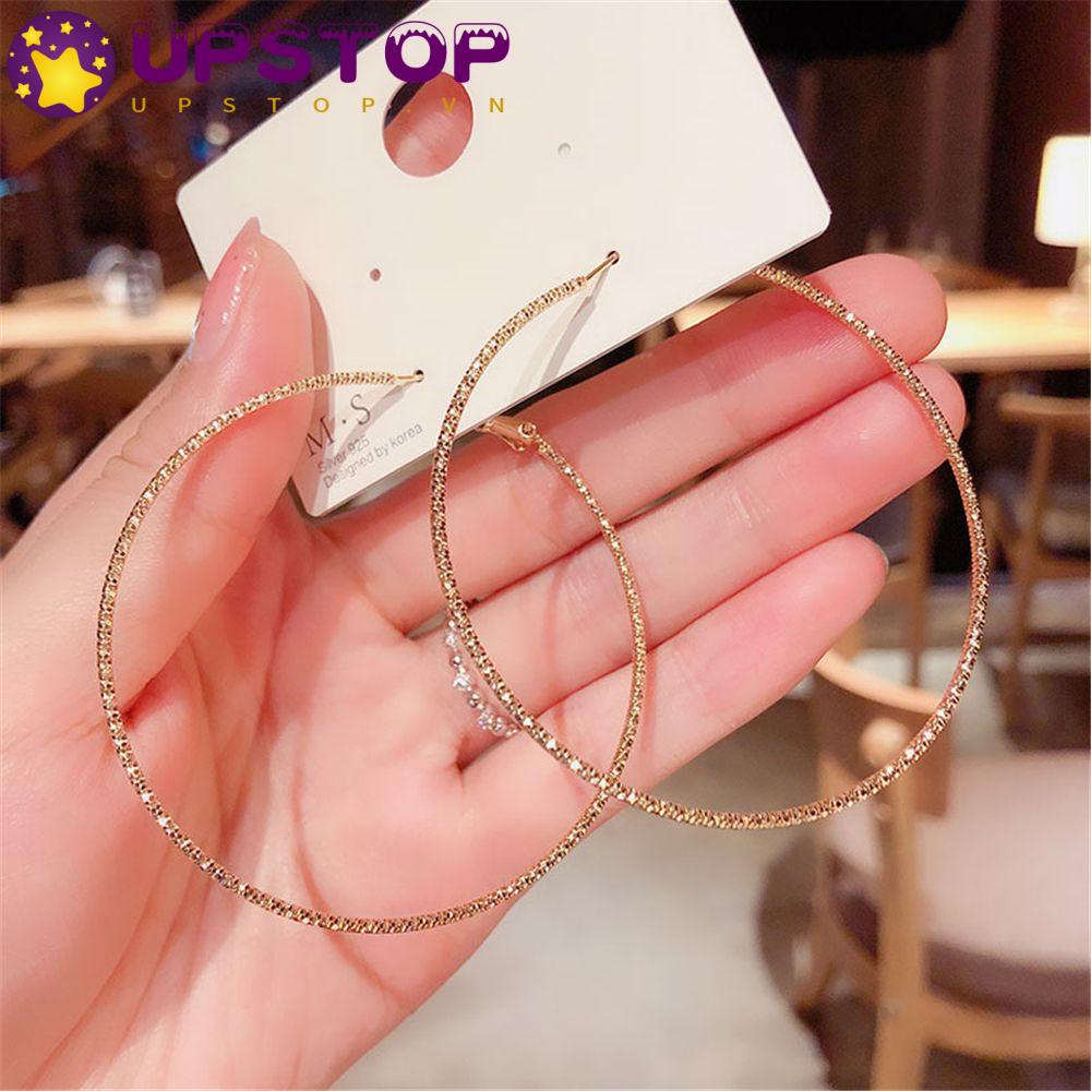 Upstopvn Bông Tai Khoen Tròn Lớn Thanh Lịch Tuyệt Đẹp Thời Trang Dự Tiệc