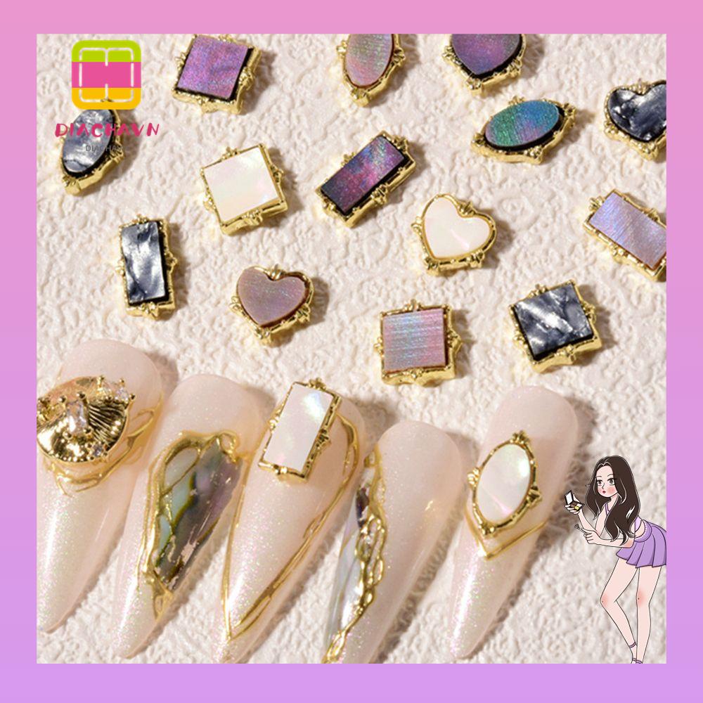 Set 10 Miếng Dán Trang Trí Móng Tay Nghệ Thuật|Phụ Kiện Mặt Dây Chuyền Trang Trí Móng Tay