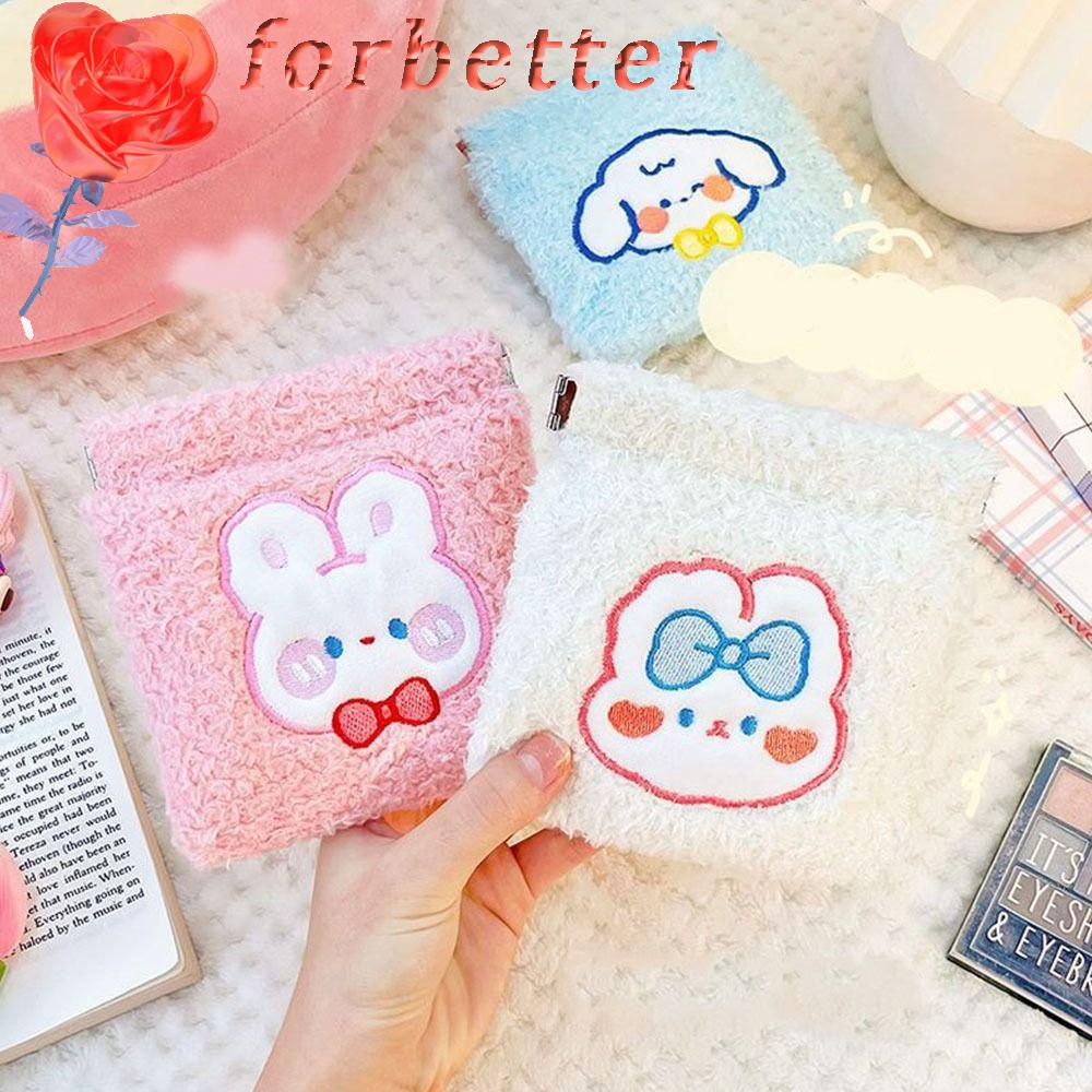 Túi Đựng Tiền Xu / Dây Cáp Dữ Liệu Phủ Bông Thêu Họa Tiết Chiếc Lá Nhỏ Gọn Tiện Dụng Cho Nữ