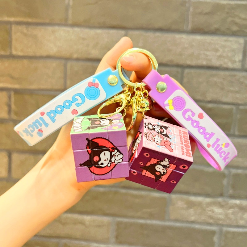 Móc khóa Rubik Hoạt Hình có dây treo xịn xò - ChanBe Store