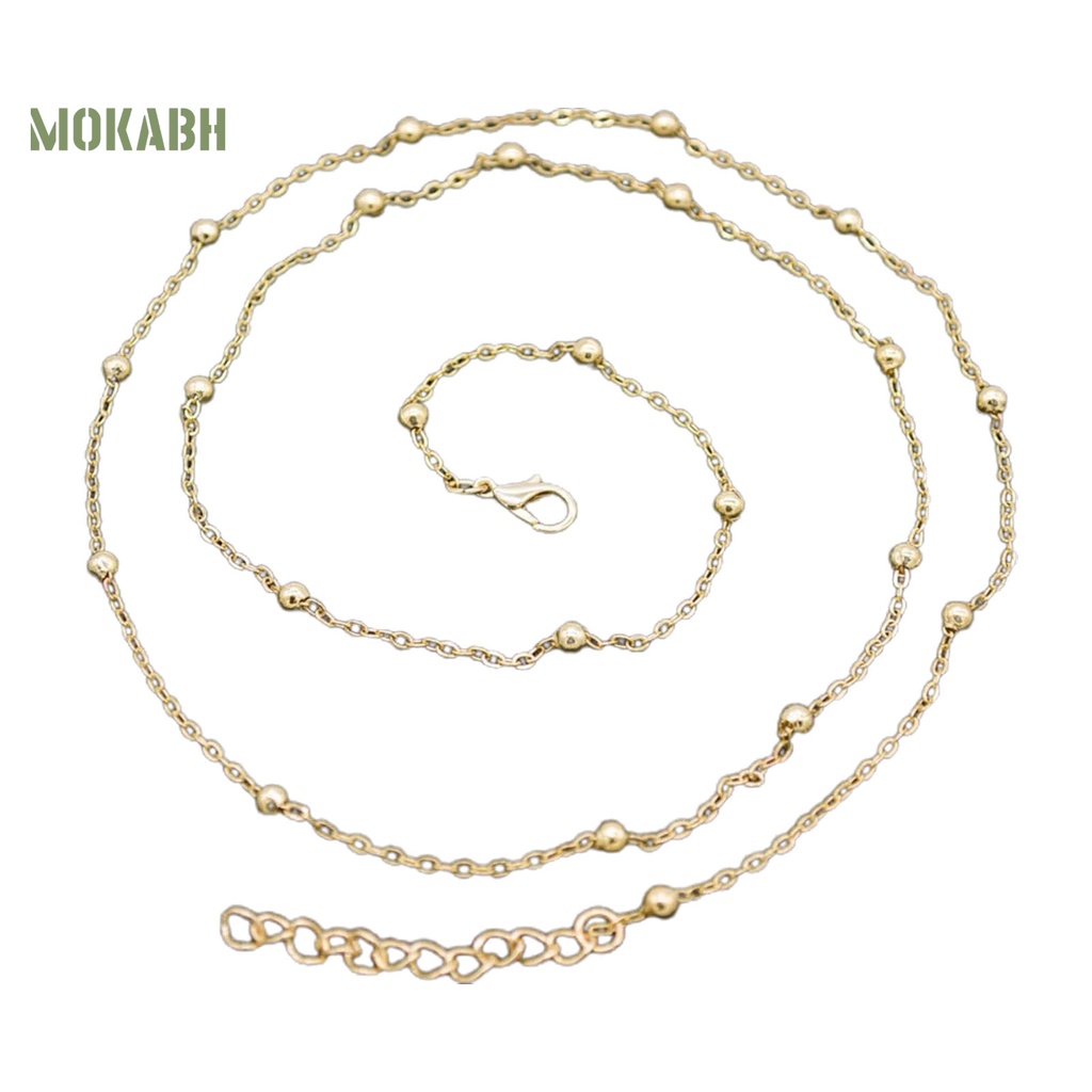 [Mok Abh] Chuỗi Dây Tua Rua Nhiều Lớp Lấp Lánh Mạ Điện Handmade Trang Trí Cơ Thể Quyến Rũ Cho Nữ