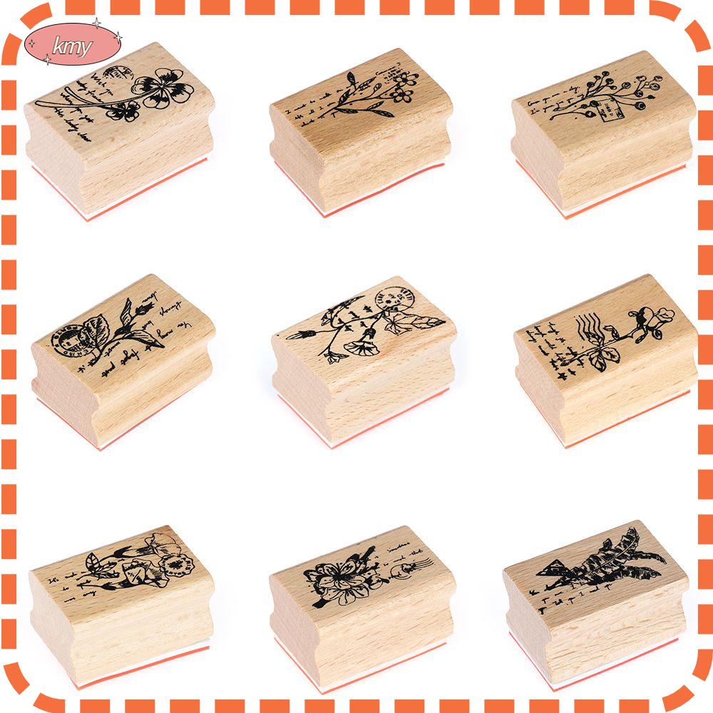 Con Dấu In Chữ Bằng Gỗ Phong Cách Cổ Điển Dùng Trang Trí Sổ Tay Diy Mới