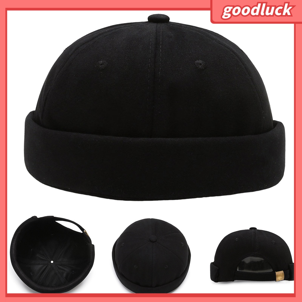 [GLO] Mũ Beanie Màu Trơn Không Vành Thoáng Khí Trang Trí Đường Phố Hip Hop Đường Phố Cho Nam Và Nữ