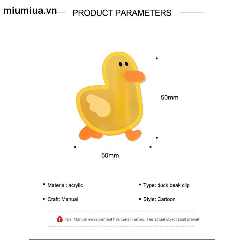 Miumiua🔮Kẹp Tóc Hình Chú Vịt Vàng Nhỏ Nhắn Dễ Thương Cho Bé Gái