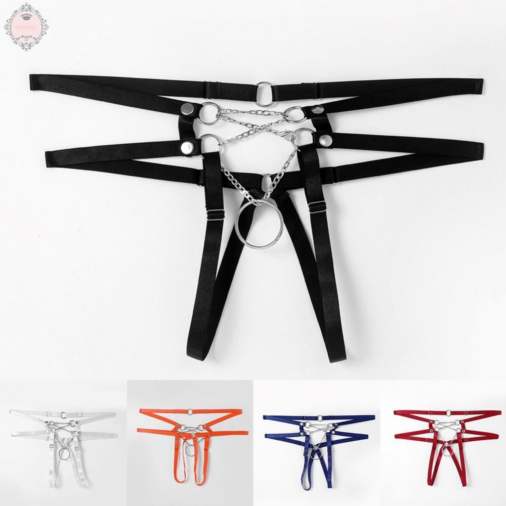 Mens Underwear Crotchless G-String Jockstrap Lingerie O Ring Hole Open Sheath