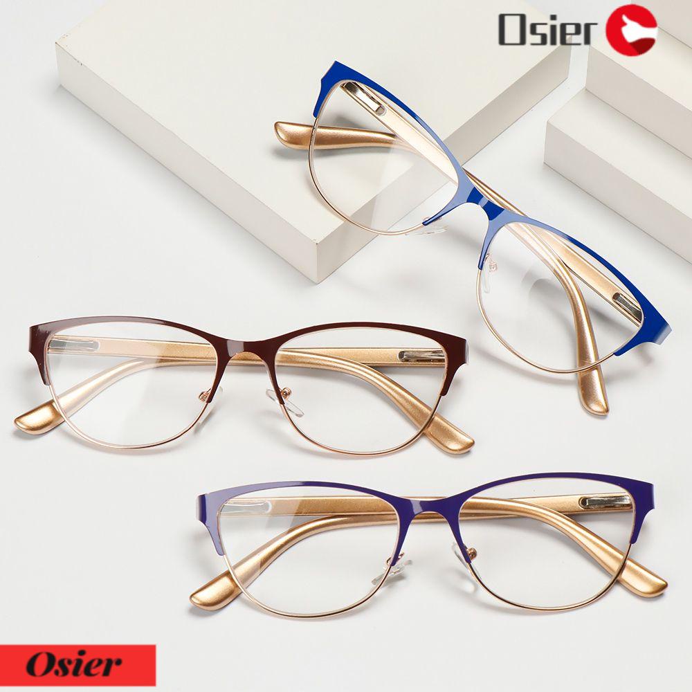 Kính Đọc Sách Nửa Gọng Phóng Đại Chống Mỏi Mắt Phong Cách Cổ Điển Cho Nam Và Nữ OSIER1