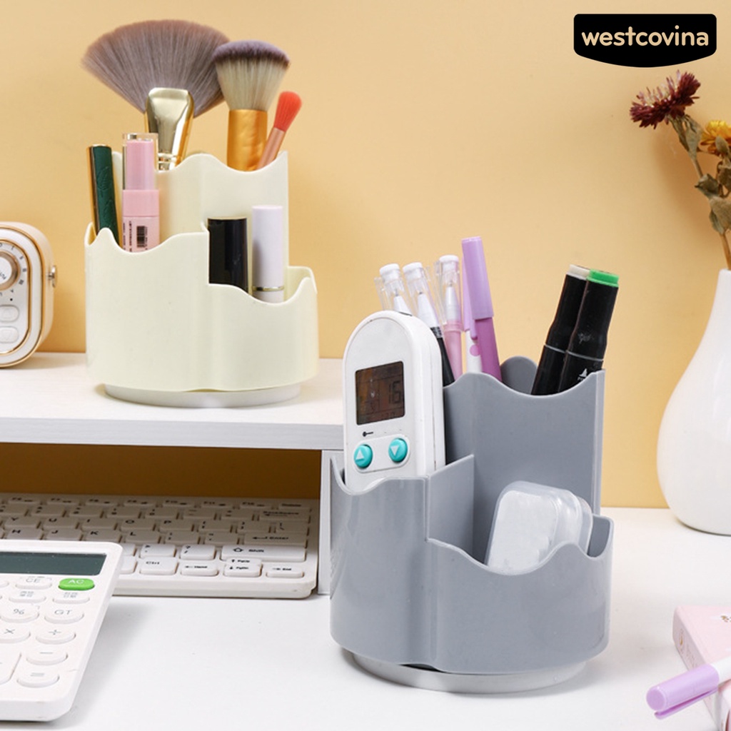 [WSTN]✎Giá Đỡ Cọ Trang Điểm Bằng Nhựa Cỡ Lớn Có Thể Xoay Tiện Dụng