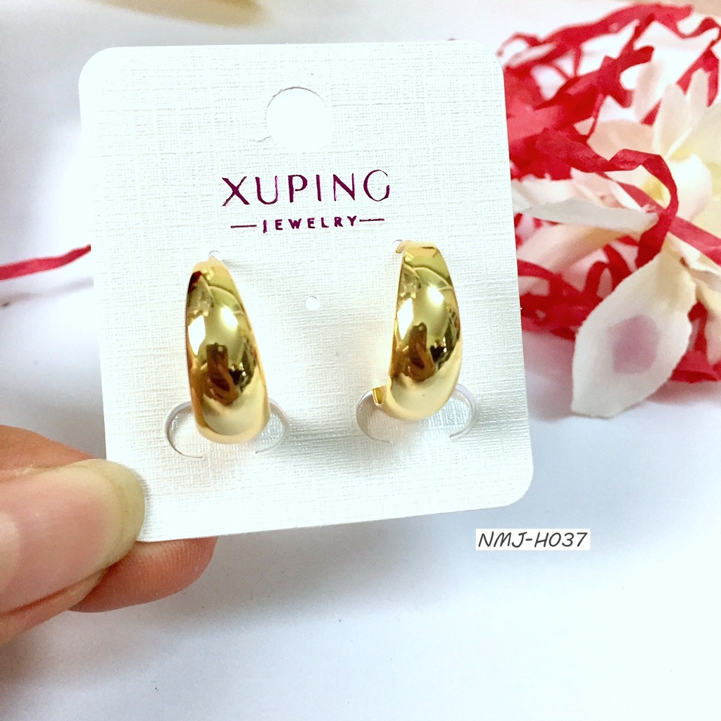 Khuyên Tai Tròn H057 Mạ Vàng Bản Lớn Bền màu Dùng Hàng Ngày