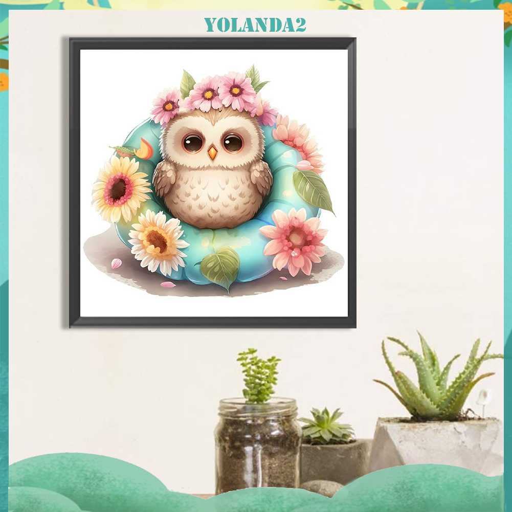 Tranh Đính Đá Kim Cương Toàn Bộ 5D DIY Hình Vẽ Con Cú