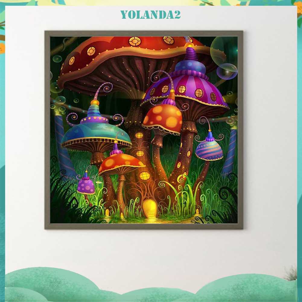 Tranh Đính Đá Kim Cương Toàn Bộ 5D DIY Hình Vẽ Hoa Trang Trí Nhà Cửa