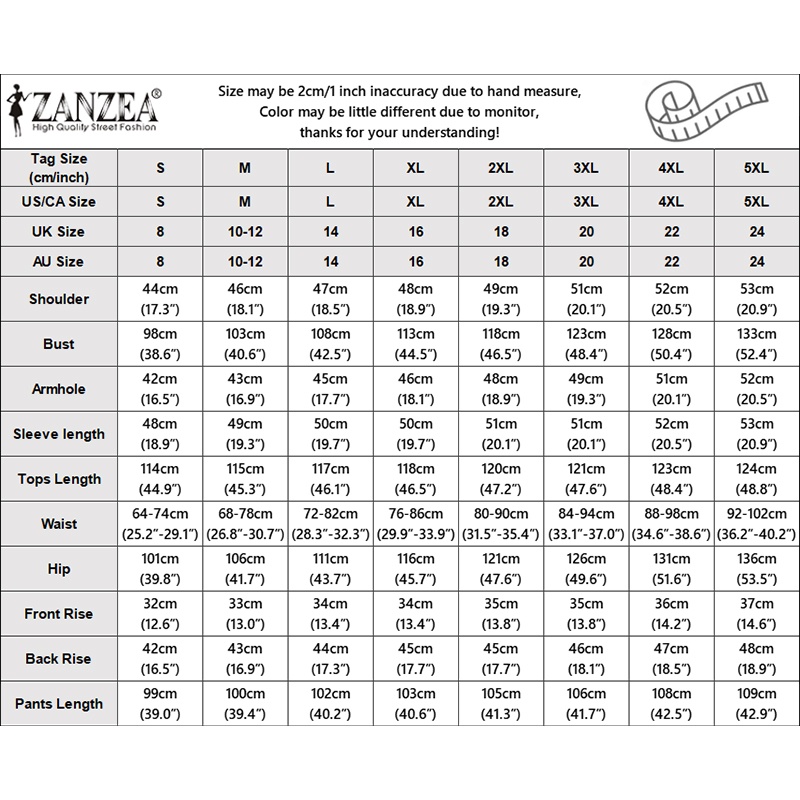 Zanzea Set Áo Thun Dài Tay Cổ Tròn + Quần Dài Lưng Thun Màu Trơn Cho Phụ Nữ Hồi Giáo