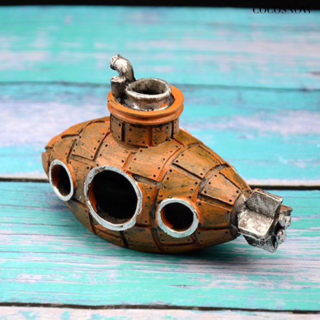 Tàu Ngầm Trang Trí Bể Cá Bằng Nhựa Resin