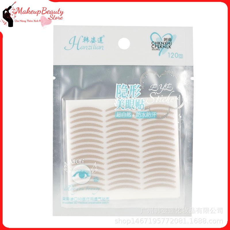 Kích mí vân lưới siêu mỏng, tàng hình, 120 miếng dán A17 MS 859