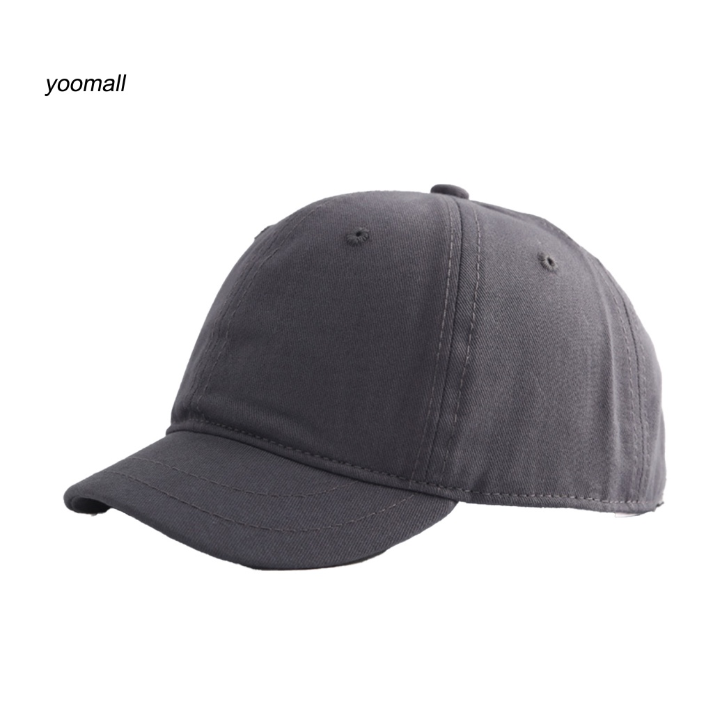 Mũ Lưỡi Trai Màu Trơn Chống Nắng Mềm Mại Thoáng Khí Có Vành Chống Trượt Có Thể Điều Chỉnh Cho Nam