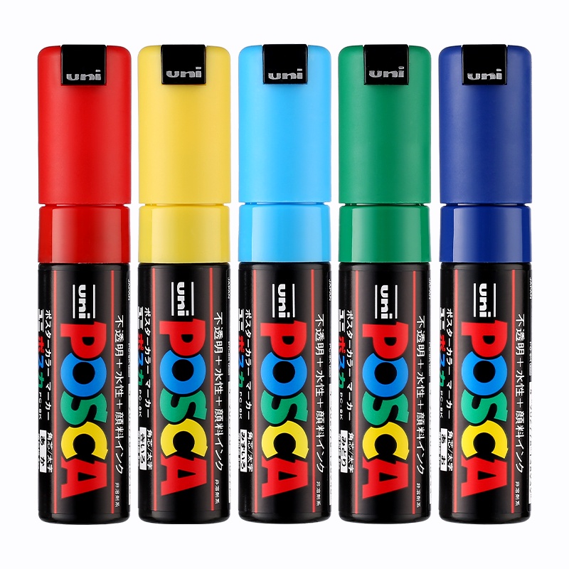 1 Bút Lông Đánh Dấu Uni Posca PC-8K Rộng Ngòi 8mm Có 15 Màu