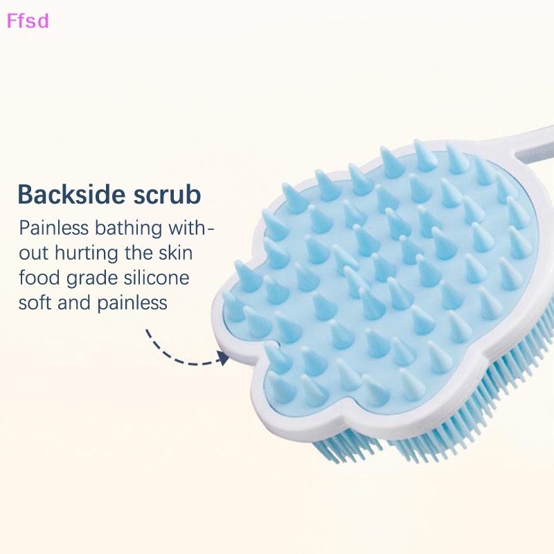 Bàn Chải Chà Lưng Mát Xa Hai Mặt Bằng Silicon Tiện Dụng