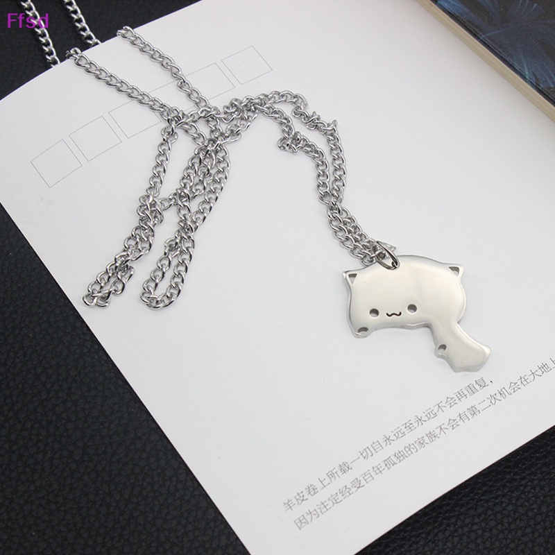 {Ffsd} Vòng cổ Mặt Hình Mèo Bằng Thép Không Gỉ Phù Hợp Làm Quà Cho Ngày Của Valene