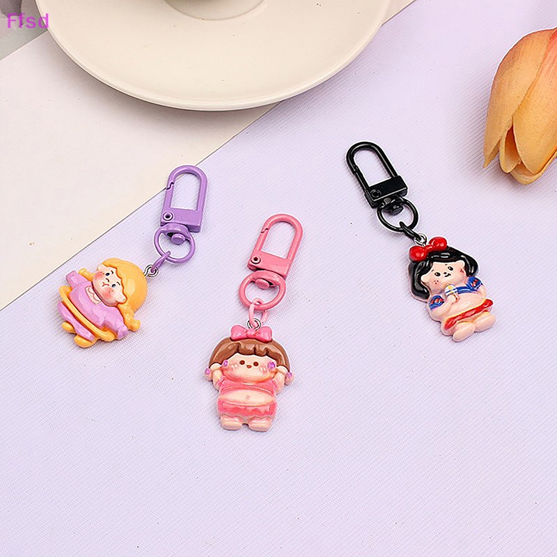 {Ffsd} Móc Khóa Thể Thao Hình Cô Gái Béo Dễ Thương Vui Nhộn Phụ Kiện Túi Xách * Bán Chạy