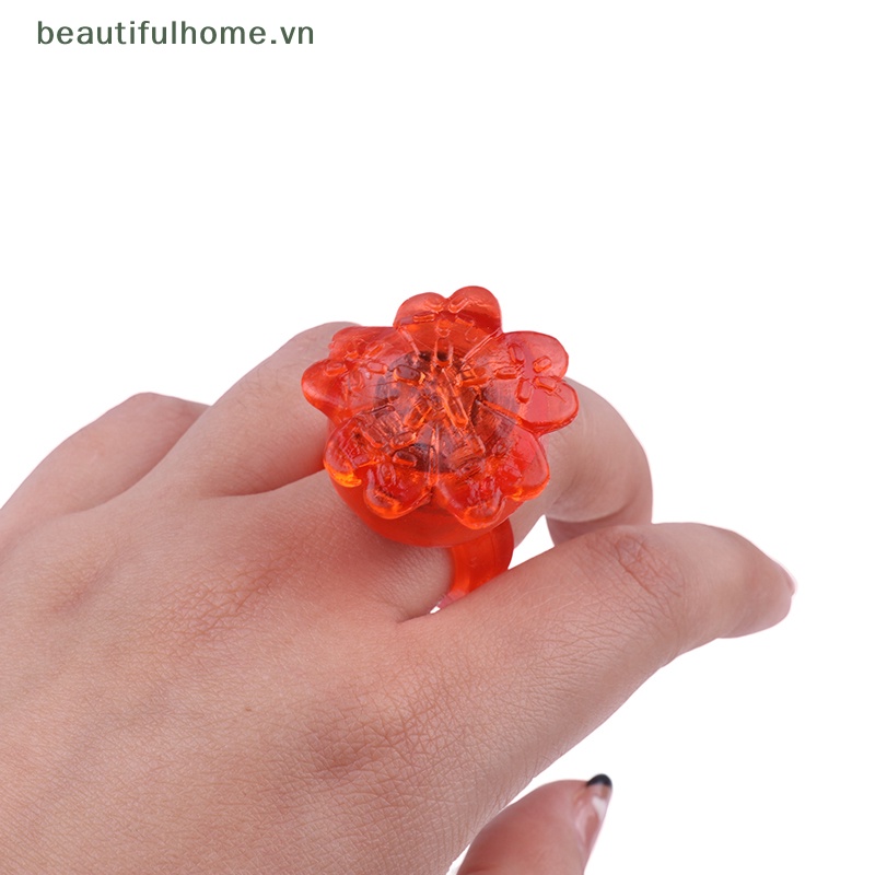 Bộ 5 Nhẫn Đèn LED Phát Sáng Dùng Trang Trí Tiệc Cưới / Lễ Hội