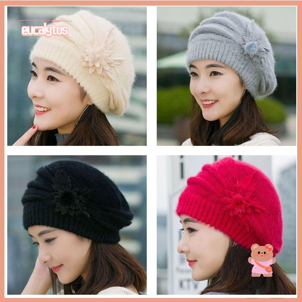 Mũ Beanie Mềm Màu Trơn Thời Trang Cho Nữ